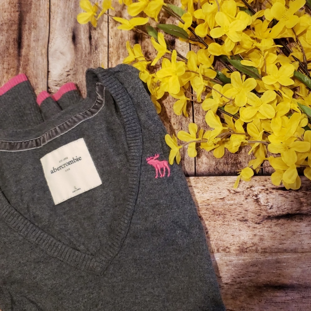 A&F misses v neck sweatet